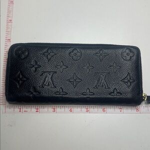 Louis Vuitton Black Leather Wallet